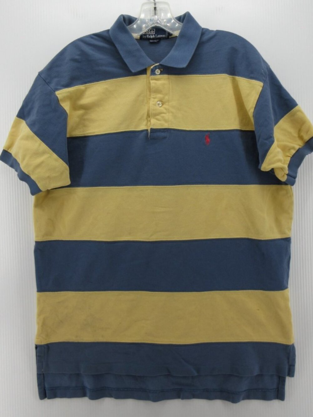 Polo by Ralph Lauren Blue and Yellow Striped Polo Shirt
